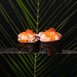 Футомакі ебі лосось копчений